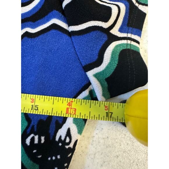 NEW Chico’s Travelers Wrap Dress Rich Cobalt 8/10 Stencil Floral $139 Flora A58 - Picture 7 of 7